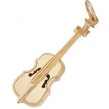 Gold Plated Cello Charm by Rembrandt Charms