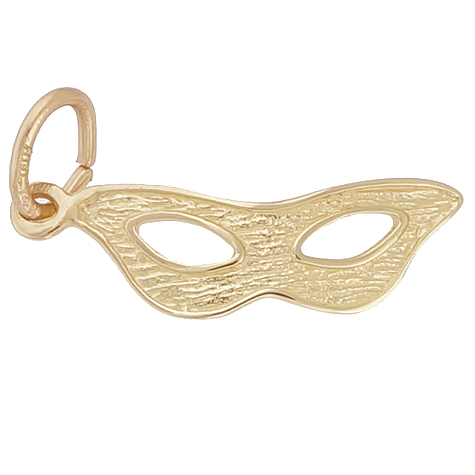 14K Gold Masquerade Mask Charm by Rembrandt Charms