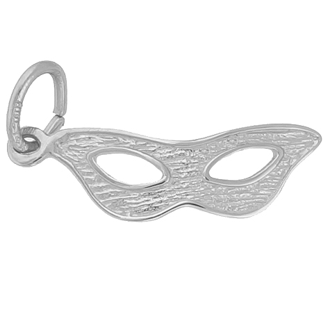 Sterling Silver Masquerade Mask Charm by Rembrandt Charms Sterling Silver Masquerade Mask Charm by Rembrandt Charms