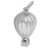 14K White Gold Hot Air Balloon Ride Charm by Rembrandt Charms