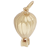 Gold Plate Hot Air Balloon Ride Charm by Rembrandt Charms