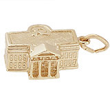 10K Gold United States White House Charm by Rembrandt Charms