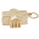 Gold Plated White House Charm by Rembrandt Charms