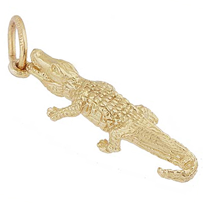 14K Gold Alligator Charm by Rembrandt Charms