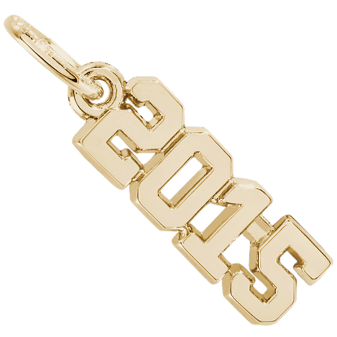14k Gold Year 2015 Charm by Rembrandt Charms 14k Gold Year 2015 Charm by Rembrandt Charms