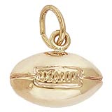 Rembrandt Football Charm, 10K Yellow Gold