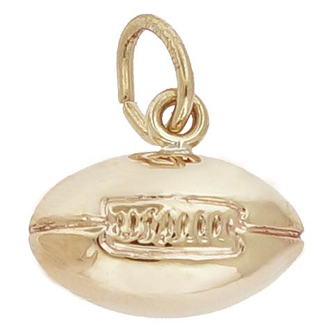 Rembrandt Football Charm, 14K Yellow Gold
