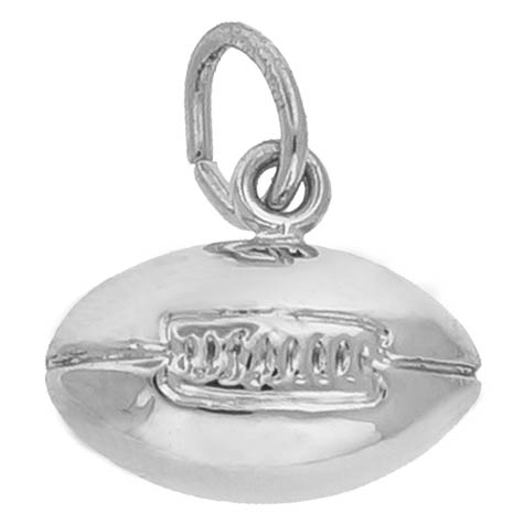 14K White Gold Football Charm by Rembrandt Charms 14K White Gold Football Charm by Rembrandt Charms