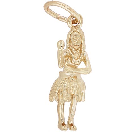14K Gold Hula Dancer Charm by Rembrandt Charms 14K Gold Hula Dancer Charm by Rembrandt Charms