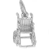 14K White Gold Wheelchair Charm by Rembrandt Charms