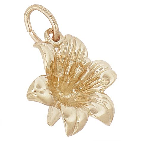 14k Gold Lilly Charm by Rembrandt Charms 14k Gold Lilly Charm by Rembrandt Charms