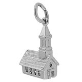 Rembrandt Church Charm, Sterling Silver