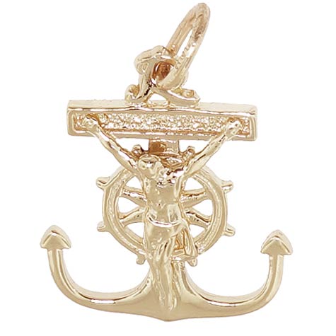 10K Gold Mariners Cross Charm by Rembrandt Charms