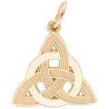 Gold Plated Celtic Trinity Knot Charm by Rembrandt Charms