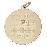 Calendar with Diamond