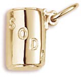 10K Gold Soda Can Charm by Rembrandt Charms
