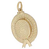 14k Gold Easter Bonnet Charm by Rembrandt Charms