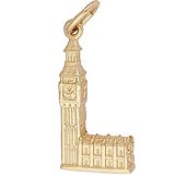 Gold Plated Big Ben Charm by Rembrandt Charms