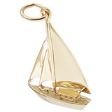 10K Gold Cutter Sailboat Charm by Rembrandt Charms