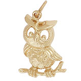Gold Plated Horned Owl Charm by Rembrandt Charms