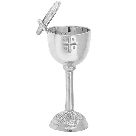 Rembrandt Communion Chalice Charm, Sterling Silver