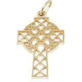 Gold Plated Ornate Celtic Cross Charm by Rembrandt Charms