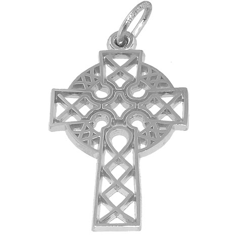 Sterling Silver Ornate Celtic Cross Charm by Rembrandt Charms
