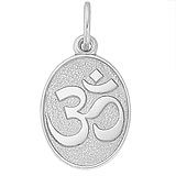 14K White Gold Yoga Symbol Charm by Rembrandt Charms