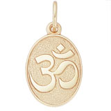 10K Gold Yoga Symbol Charm by Rembrandt Charms