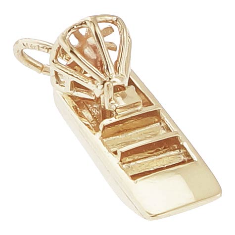Gold Plate Air Boat Charm by Rembrandt Charms