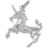 14k White Gold Unicorn Charm by Rembrandt Charms