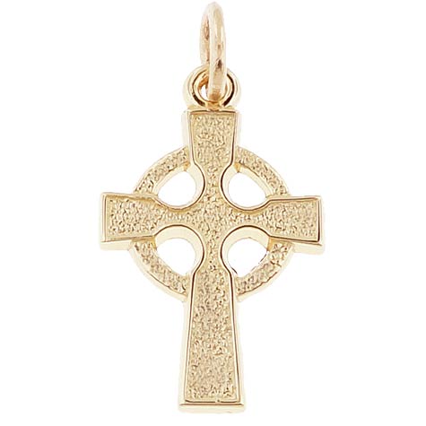 14K Gold Celtic Cross Charm by Rembrandt Charms