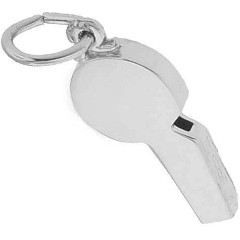 Sterling Silver Referees Whistle Charm by Rembrandt Charms Sterling Silver Referees Whistle Charm by Rembrandt Charms