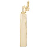 Gold Plate Freedom Tower Charm by Rembrandt Charms