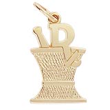 10K Gold Pharmacy Mortar & Pestle Charm by Rembrandt Charms