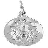 14K White Gold Sombrero Charm by Rembrandt Charms