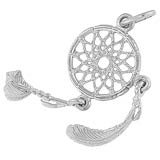 14K White Gold Dream Catcher Charm by Rembrandt Charms