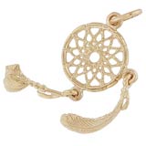 14k Gold Dream Catcher Charm by Rembrandt Charms