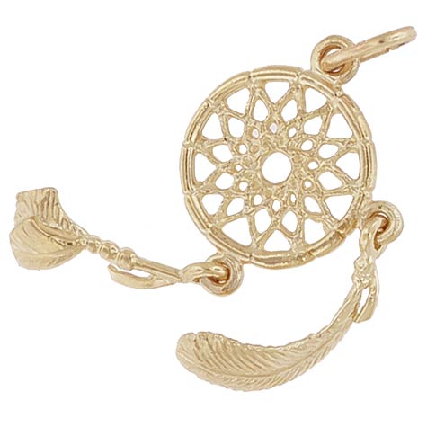 14k Gold Dream Catcher Charm by Rembrandt Charms 14k Gold Dream Catcher Charm by Rembrandt Charms