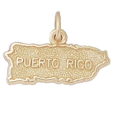 Rembrandt Puerto Rico Charm, 14K Gold Rembrandt Puerto Rico Charm, 14K Gold