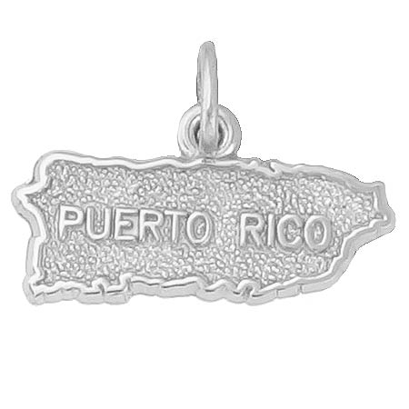 Rembrandt Puerto Rico Charm, Sterling Silver Rembrandt Puerto Rico Charm, Sterling Silver