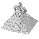 14K White Gold Pyramid Charm by Rembrandt Charms