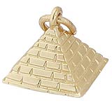 14K Gold Pyramid Charm by Rembrandt Charms