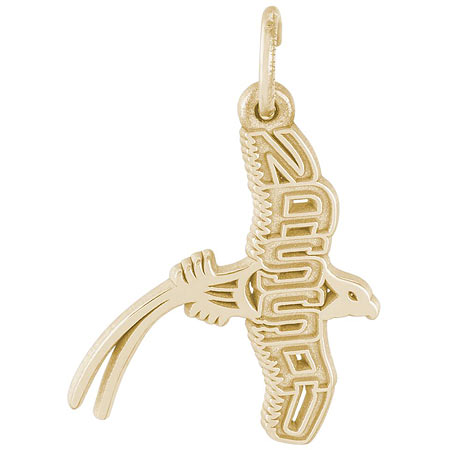 14K Yellow Gold Nassau Bahamas Dolphin Charm