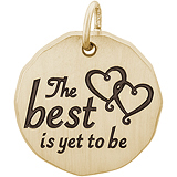 Gold Plated The Best Is Yet To Be Charm Tag
