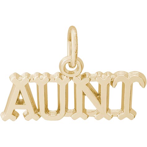 14K Gold Aunt Charm by Rembrandt Charms