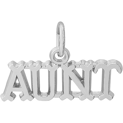 Sterling Silver Aunt Charm by Rembrandt Charms Sterling Silver Aunt Charm by Rembrandt Charms