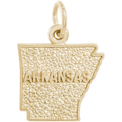 Gold Plated Arkansas Charm by Rembrandt Charms Gold Plated Arkansas Charm by Rembrandt Charms
