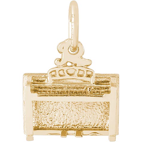 14K Gold Piano Spinet Upright Charm by Rembrandt Charms 14K Gold Piano Spinet Upright Charm by Rembrandt Charms