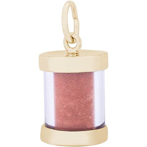14K Gold New Brunswick Sand Capsule Charm by Rembrandt Charms 14K Gold New Brunswick Sand Capsule Charm by Rembrandt Charms